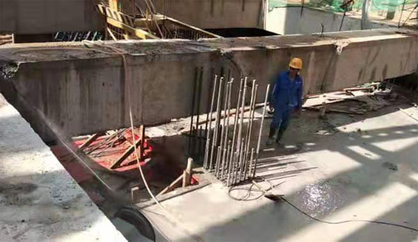 支撐梁拆除現(xiàn)場(chǎng)